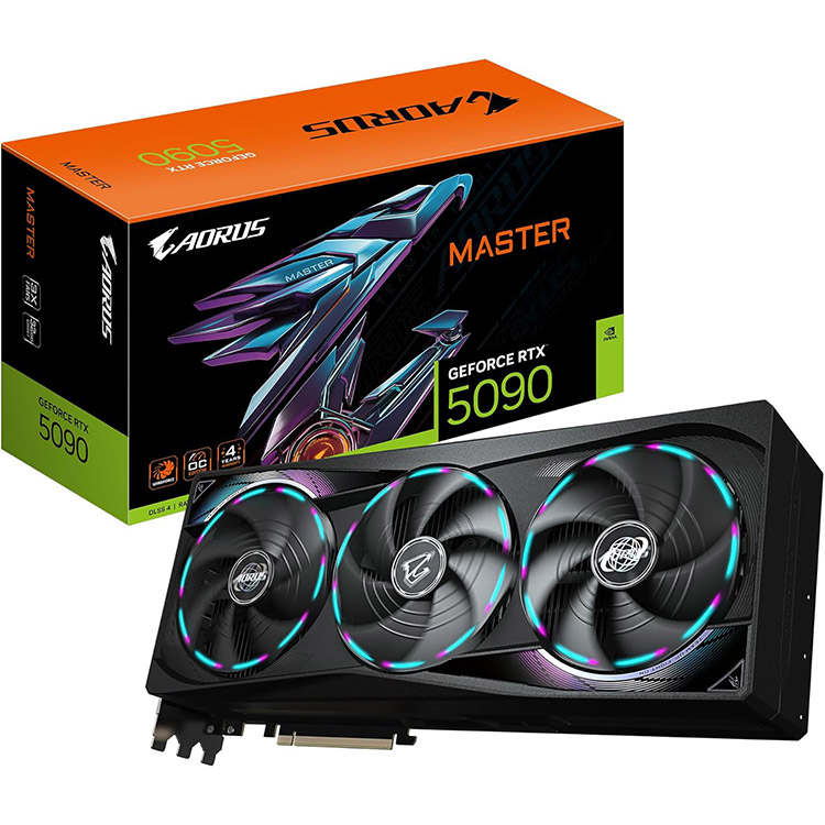 خرید کارت گرافیک Gigabyte Aorus GeForce RTX 5090 Master - حافظه 32 گیگابایت